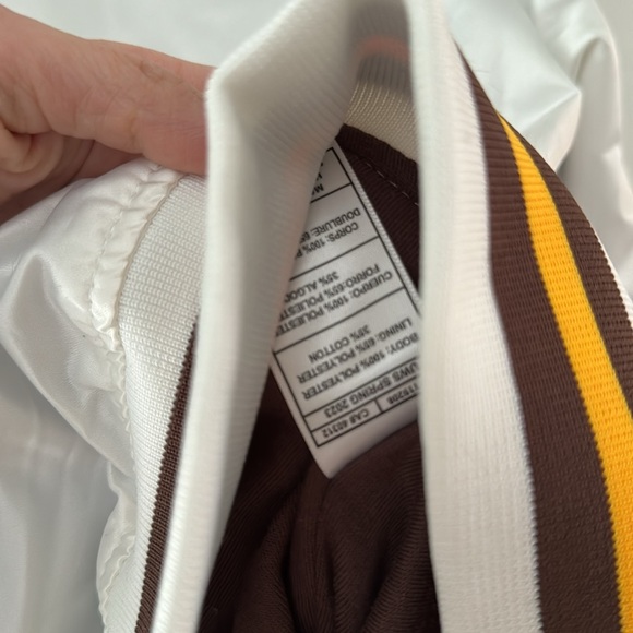 SAN DIEGO PADRES MITCHELL AND NESS COOPERSTOWN SATIN JACKET - Picture 6 of 6